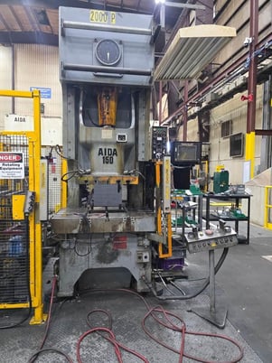 165 Ton, Aida #NC1-150, single crank gap frame press - Image 1