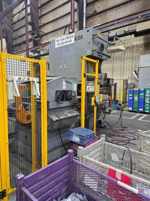 165 Ton, Aida #NC1-150, single crank gap frame press - Image 2