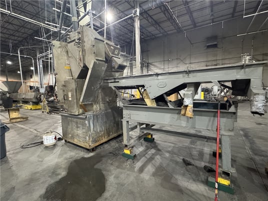 8" Egan/Beringer, Pelletizing Line, 36:1 L/D, 300 HP, Water Ring Pelletizer, Gala 3016 ECLN Spin Dryer, Witte - Image 6