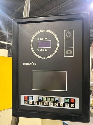 330 Ton, Komatsu #L2M300-3BM, straight side double crank stamping press, 4.9" stroke, 21.65" die height - Image 8