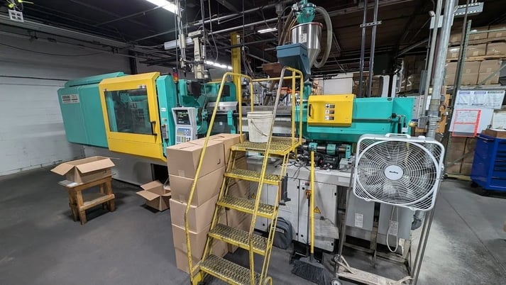 350 Ton, 18 oz., Arburg #Allrounder-720S-3200-1300, horizontal plastic injection molder, 28.3" x 28.3" tie - Image 2