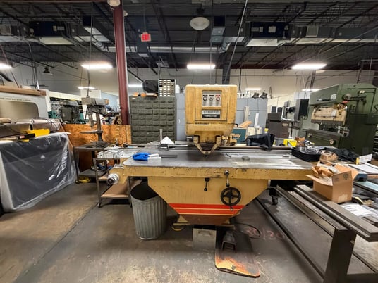 30 Ton, Strippit #Super-30/30, semi-auto single punch press, 30" throat, 72" x 48" table, misc. tooling, 1981 - Image 2