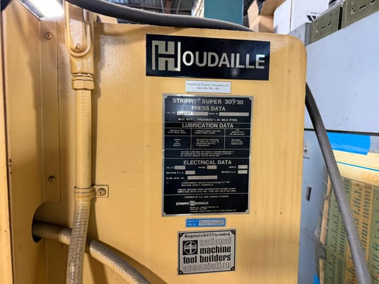 30 Ton, Strippit #Super-30/30, semi-auto single punch press, 30" throat, 72" x 48" table, misc. tooling, 1981 - Image 4