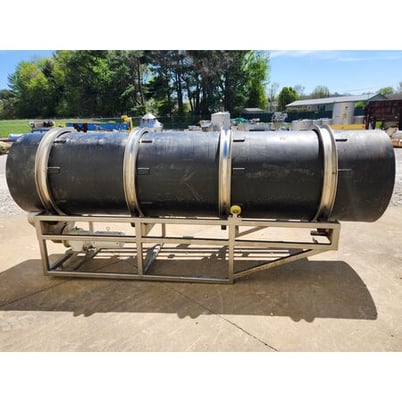 35" x 144" Custom Metal Craft Inc., polymer rotary coating drum tumbler - Image 4
