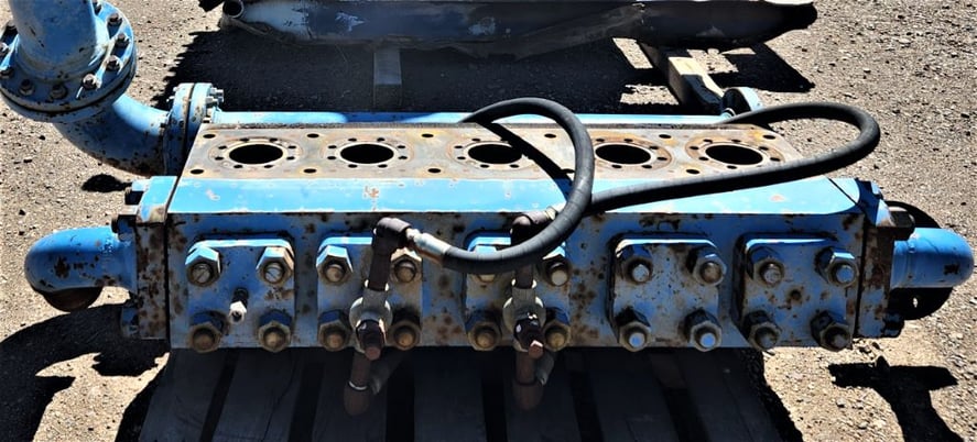 300 GPM @ 3085 psi, Wheatley #HP-600M, Quintuplex Pump Fluid End, 2.62" plunger, 7.125" stroke, 600 HP, 280 - Image 1