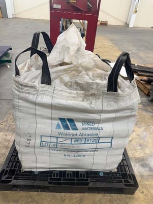 shape mined materials waterjet abrasive garnet m20, 2,200 Lb Bulk Bag - Image 1