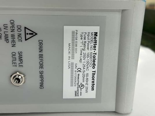 Mettler -Toledo Thornton TOC Analyzer 5000TOCi - P/N 58036031 - S/N 817350523 - Image 3