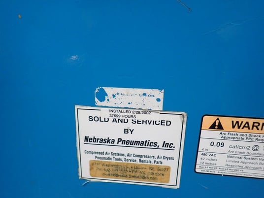 60 HP Leroi #60SSE, Air Compressor - Image 2