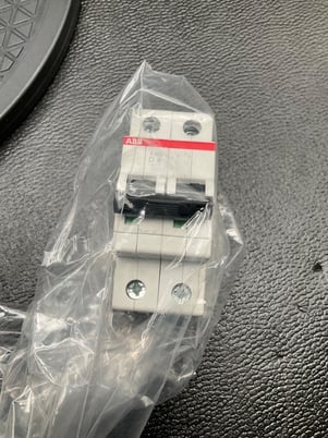 ABB #2CDS252001R0081, MINI CIRCUIT BREAKER 8A 2P DIN RAIL - Image 1