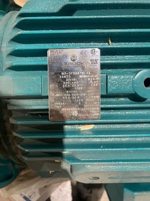 20 HP Brock RPM Crompton #BC4N020-4D-46, 20 230/460 VBC4N020-4D-46 MOTORS - Image 2