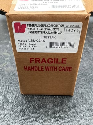 Federal Signal #LSL-024C, Litestak Stack Light Module 24VDC Clear, NEW - Image 4