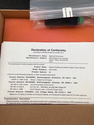 National Instruments #SCC-DO01, ISOLATED DIGITAL OUTPUT MODULE, NEW - Image 6