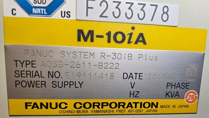 Fanuc M-10IA/10MS, Articulated Robot, 10 KG Payload, 1101MM Reach, 6-Axis, R-30iB Controller - Image 7