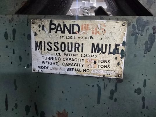 Pandjiris #MM-15/5-T, Turning Rolls, 30,000 LB Turning, 10,000 LB Load, 4-144" Pipe diameter, 1 HP - Image 4