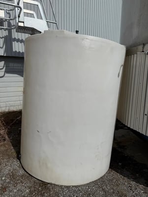 Vertical Plastic Storage Tank, 1,200 Gal., HDPE, Cylindrical, Flat Bottom, 65" x 65" x 85", 220 LBS - Image 1