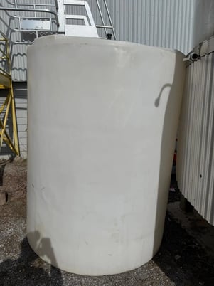 Vertical Plastic Storage Tank, 1,200 Gal., HDPE, Cylindrical, Flat Bottom, 65" x 65" x 85", 220 LBS - Image 2