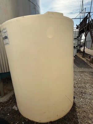 Vertical Plastic Storage Tank, 1,200 Gal., HDPE, Cylindrical, Flat Bottom, 65" x 65" x 85", 220 LBS - Image 3