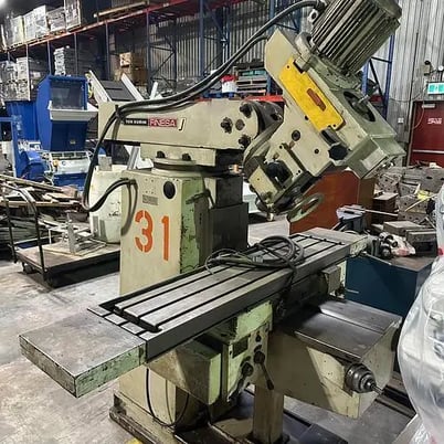 TOS Kurim Finesa Universal Milling Machine, #40 Taper Spindle, 11.5" x 49" Table, Power Feed X - Image 1
