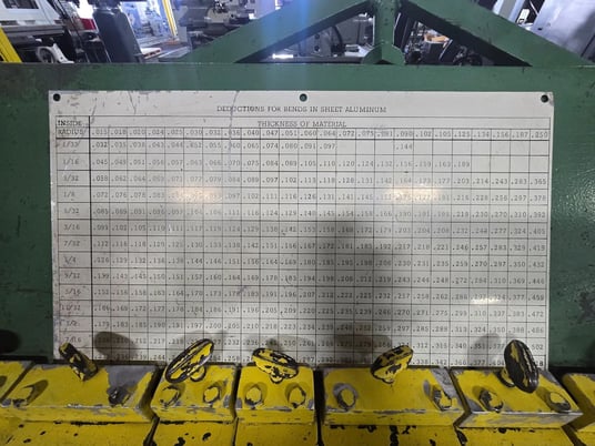 Dreis & Krump #BPO-414-6, Box & Pan Finger Brake, 48" Bending Length, 14 Ga. Capacity - Image 6
