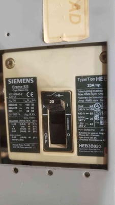 400 Amps, Siemens #SB3, Switchboard, 480 Volts, 3 Phase 3 Wire, 65kA, w/ (7) HEB Breakers - Image 5