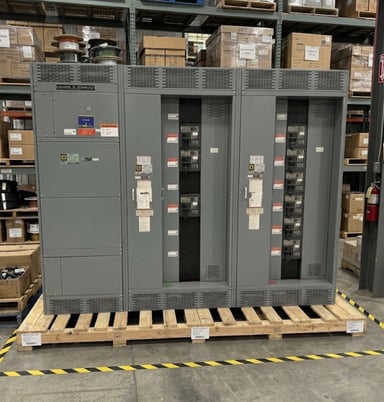 2500 Amps, Square D QED-2, PowerPact Switchboard, 415Y/240 Volts, 3 Phase 4 Wire, w/ PJ Series Breakers - Image 1