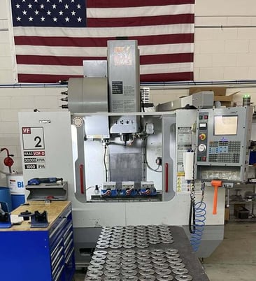 Haas #VF-2D, Vertical Machining Center, 30" x 16" x 20", 20 HP, 30,000 RPM, 24-Tool automatic tool changer - Image 1
