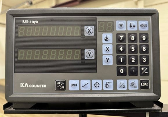 Bridgeport #Series-I, 9" x48" table, 30" X, 12" Y, 16" Z, 2 HP, power feed table & knee, R-8, digital read out - Image 3