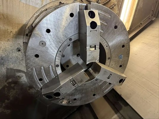 Okuma #Impact-LU45, CNC turning center, OSP-P200L Control, 33" swing, (2) 3-jaw 24" air chucks, 2008 - Image 4