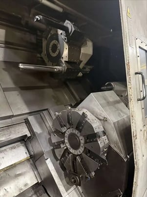 Okuma #Impact-LU45, CNC turning center, OSP-P200L Control, 33" swing, (2) 3-jaw 24" air chucks, 2008 - Image 7