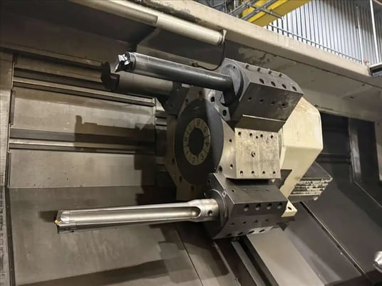 Okuma #Impact-LU45, CNC turning center, OSP-P200L Control, 33" swing, (2) 3-jaw 24" air chucks, 2008 - Image 8