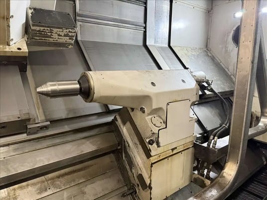 Okuma #Impact-LU45, CNC turning center, OSP-P200L Control, 33" swing, (2) 3-jaw 24" air chucks, 2008 - Image 10