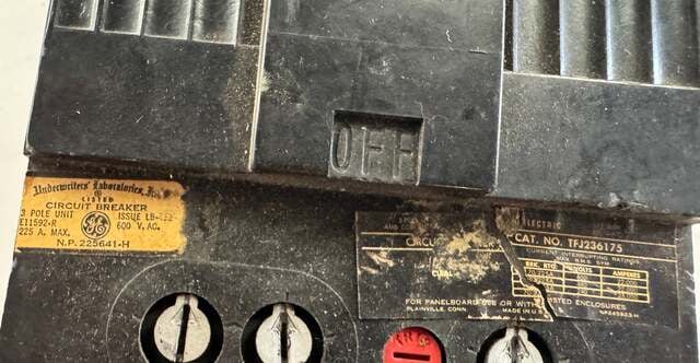 General Electric Molded Case Circuit Breaker TFJ236175 600V AC / 250V DC - Image 5