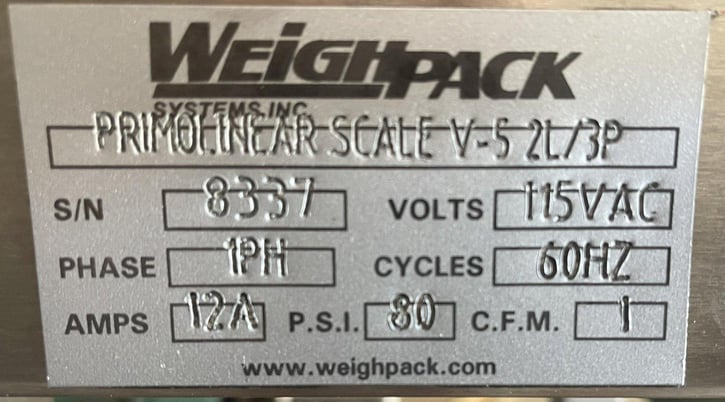 Weighpack #Primolinear-Scale-V5-2L-3P, combination weigher scale, 2024 - Image 5