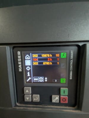 1130-1200 scfm, 232 psig, Kaeser #TF-340, refrigerated air dryer, R-513A, 460/575 V., 2022 - Image 9