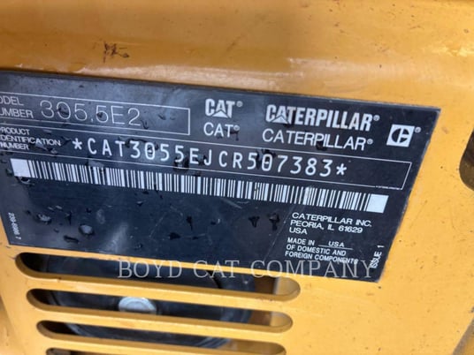 Caterpillar 305.5E2, 2882 hours, S/N: CR507383, 2019 - Image 6
