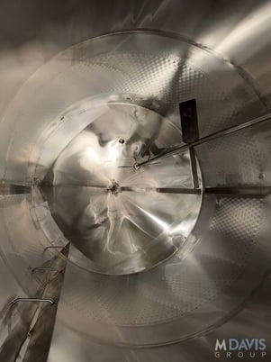 4200 gallon Qualtech, Stainless Steel Jacketed Vertical Mix Tank, 102" diameter x 120" height, cone - Image 5