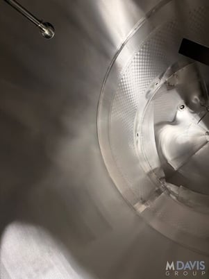 4200 gallon Qualtech, Stainless Steel Jacketed Vertical Mix Tank, 102" diameter x 120" height, cone - Image 7