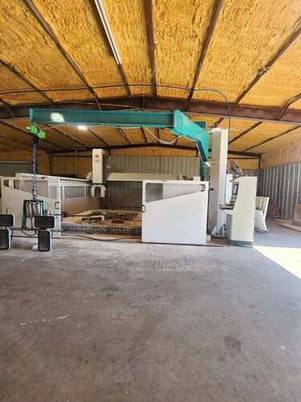 Poseidon #T-Rex-Model-S, CNC Stone Fabrication Center, 160" x 120" Table, 20" Blade, 25 HP, 400V., 3 Ph. - Image 4