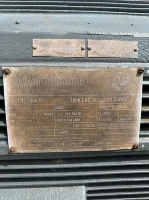 200 HP 1781 RPM Westinghouse #HSEP, Medium Voltage AC Induction Motor, Frame 5008-S, 2300 Volt - Image 2
