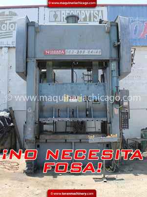 300 Ton, Niagara #SC2-300-84-48, Punch Press, 20" x 32" infeed window, 12" stroke, 25 SPM, 1980 - Image 1
