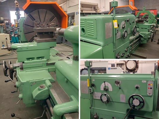 45" x 210" Shepard-Niles #DLZ-1000, Lathe, 4" bar, 4-jaw 39-1/2" chuck, vari-speed drive, 2 steady rests - Image 5