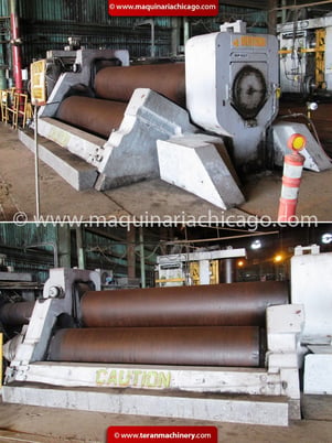12' x 3/4" Bertsch #34, Plate Rolls Machine, Rexroth hydraulic system, digital roller positioning - Image 2