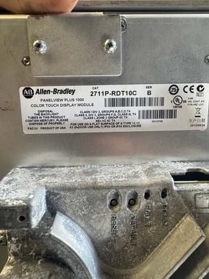 Allen-Bradley Color Touch Display Module 2711P-RDT10C A Ser F - Image 3