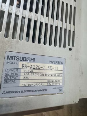Mitsubishi Electric VFD Inverter FR-A220-7.5K-11 200-230V Allis-Chalmers Input - Image 3