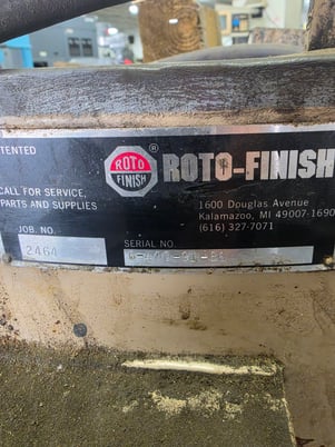 4.3 cu.ft. Hammond Roto-Finish #Gemini-G400, vibratory finisher, 1.21 HP, 1 drain - Image 6