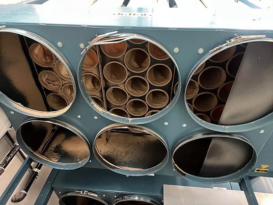5000 cfm Belfab #BEL150, inside baghouse dust collector, 329 sq.ft., filter bag, interior, 15 HP, 2020 - Image 3