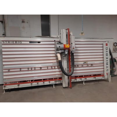 Striebig #Optisaw-III, vertical panel saw, foot pedal braking system, 7.5 HP, automatic Star Delta starter - Image 1