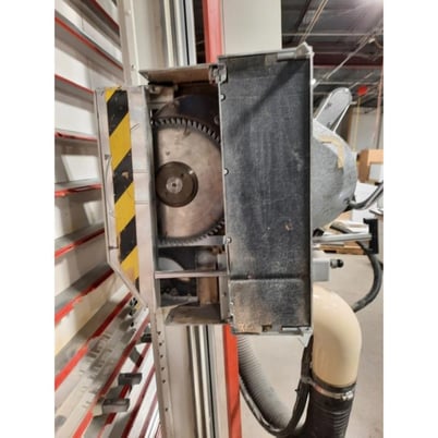 Striebig #Optisaw-III, vertical panel saw, foot pedal braking system, 7.5 HP, automatic Star Delta starter - Image 5