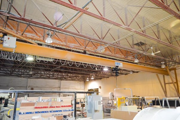 2 Ton, Obrien O'Brien, semi-gantry crane 55', 55' span, reote control single girder, 98' runway, Street - Image 3