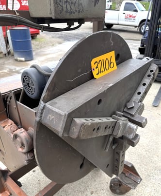 1000 lb. Ransome #10P, Welding Positioner, 30" Table, Gripper Chuck, As-Is - Image 7